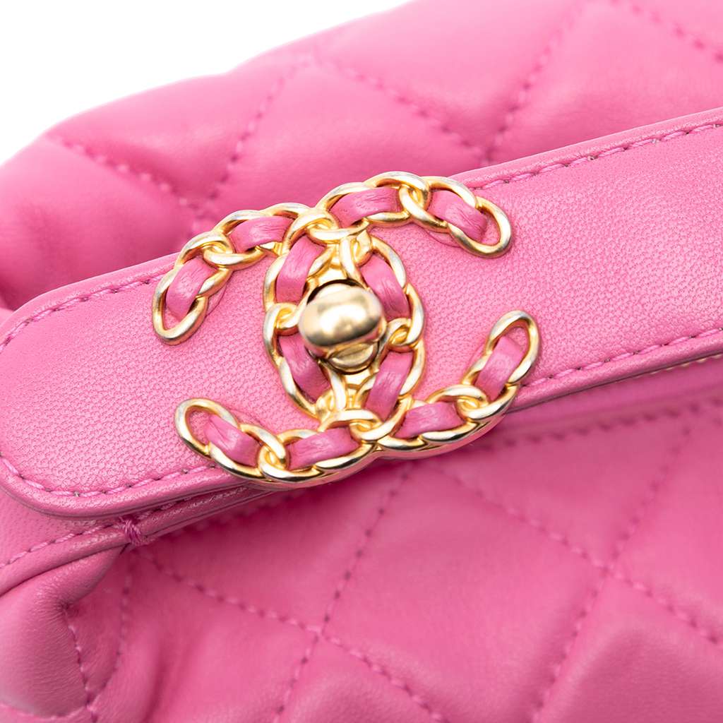 Chanel Small Quilted Lambskin Perfect Meeting Hobo Bag - 5