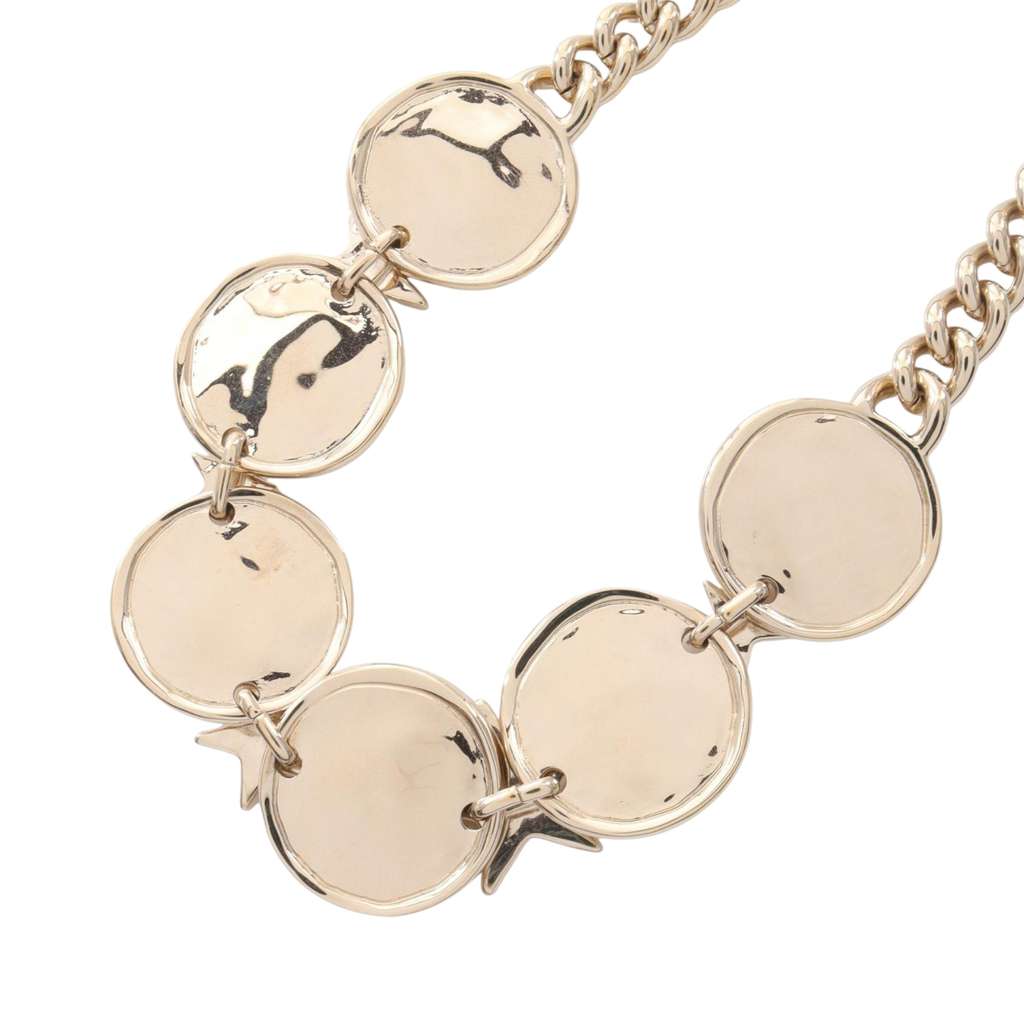 Chanel Gold Plated Crystal Star and Logo Pendant Necklace - 3