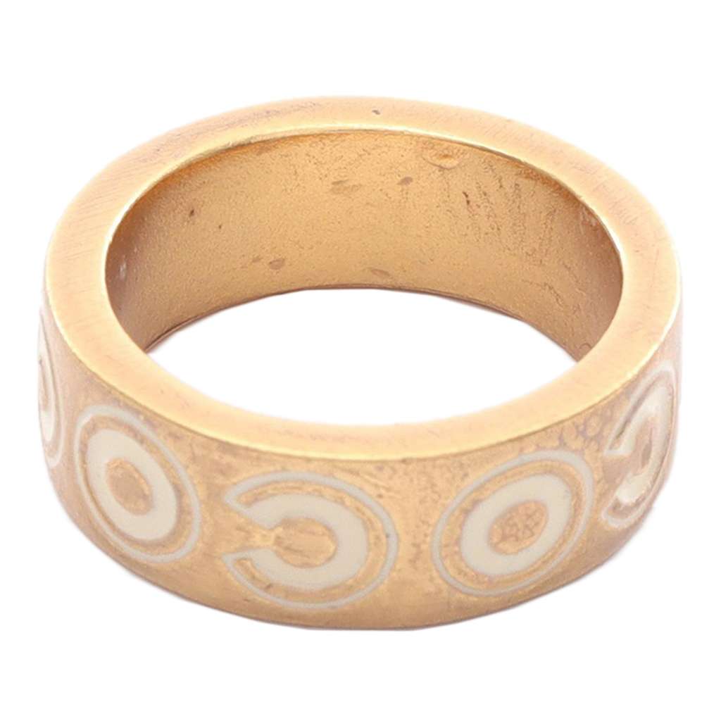 Chanel Gold Plated Coco Ring - 5