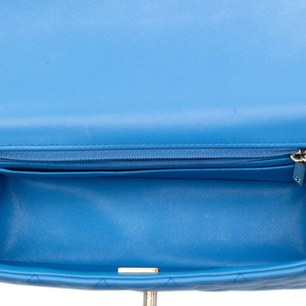 Chanel Mini Rectangular Classic Lambskin Top Handle Flap - 4