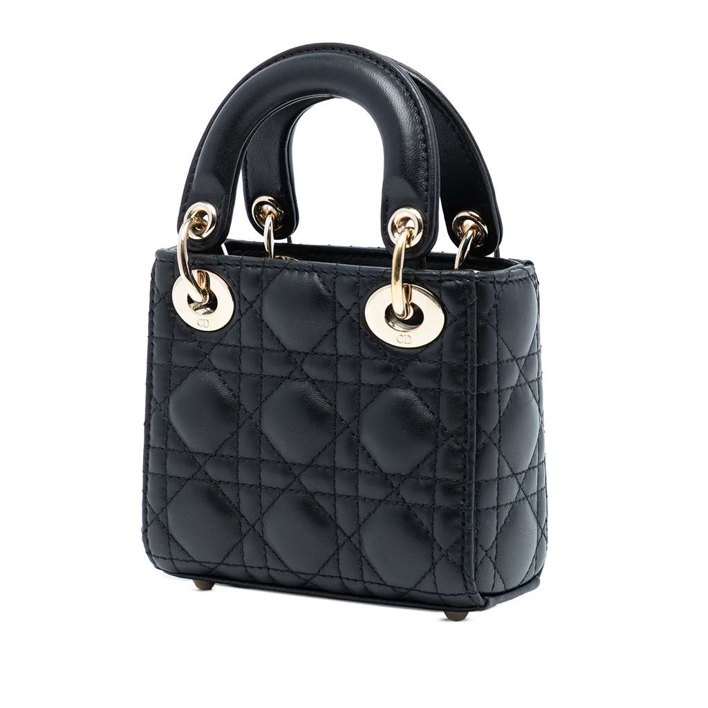 Dior Micro Lambskin Cannage Lady Dior - 2