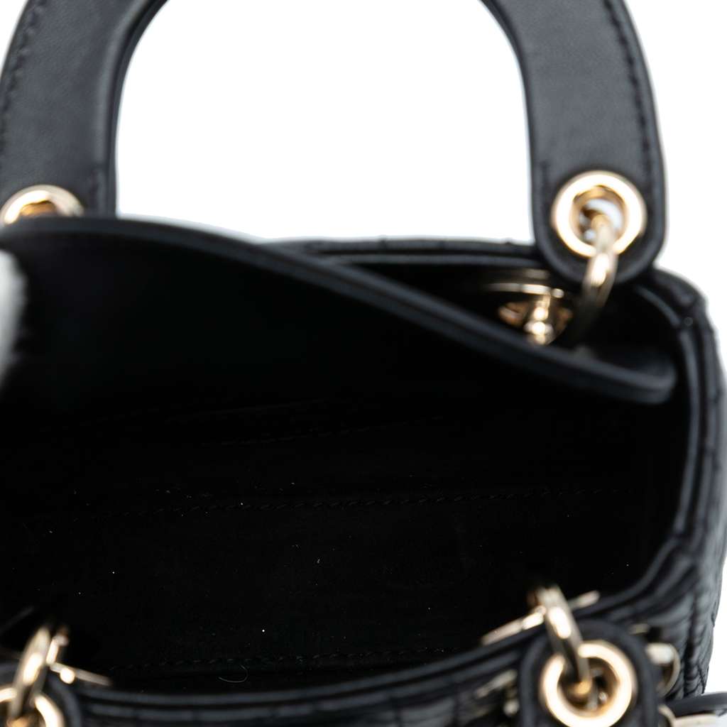 Dior Micro Lambskin Cannage Lady Dior - 4