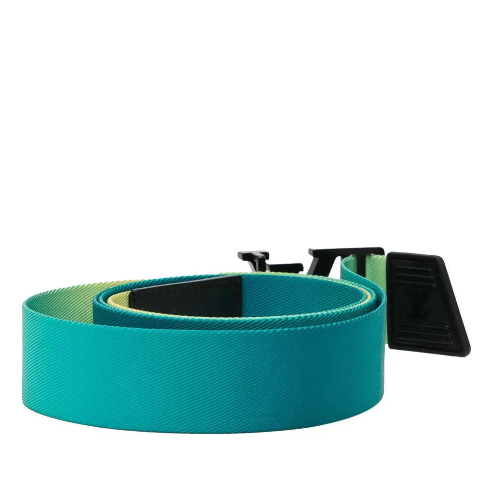 Louis Vuitton Nylon LV Initiales Webbing Belt Green Good - Inside View