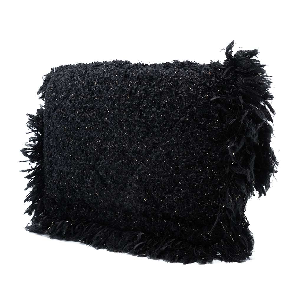 Chanel Paris Cosmopolite Tweed Fringe Clutch - 2