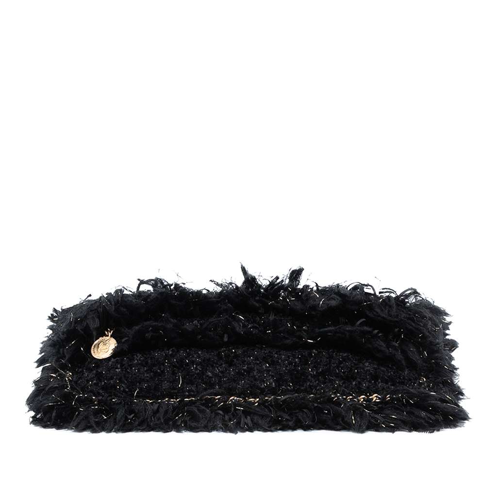 Chanel Paris Cosmopolite Tweed Fringe Clutch - 3