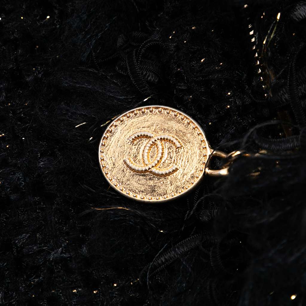 Chanel Paris Cosmopolite Tweed Fringe Clutch - 5