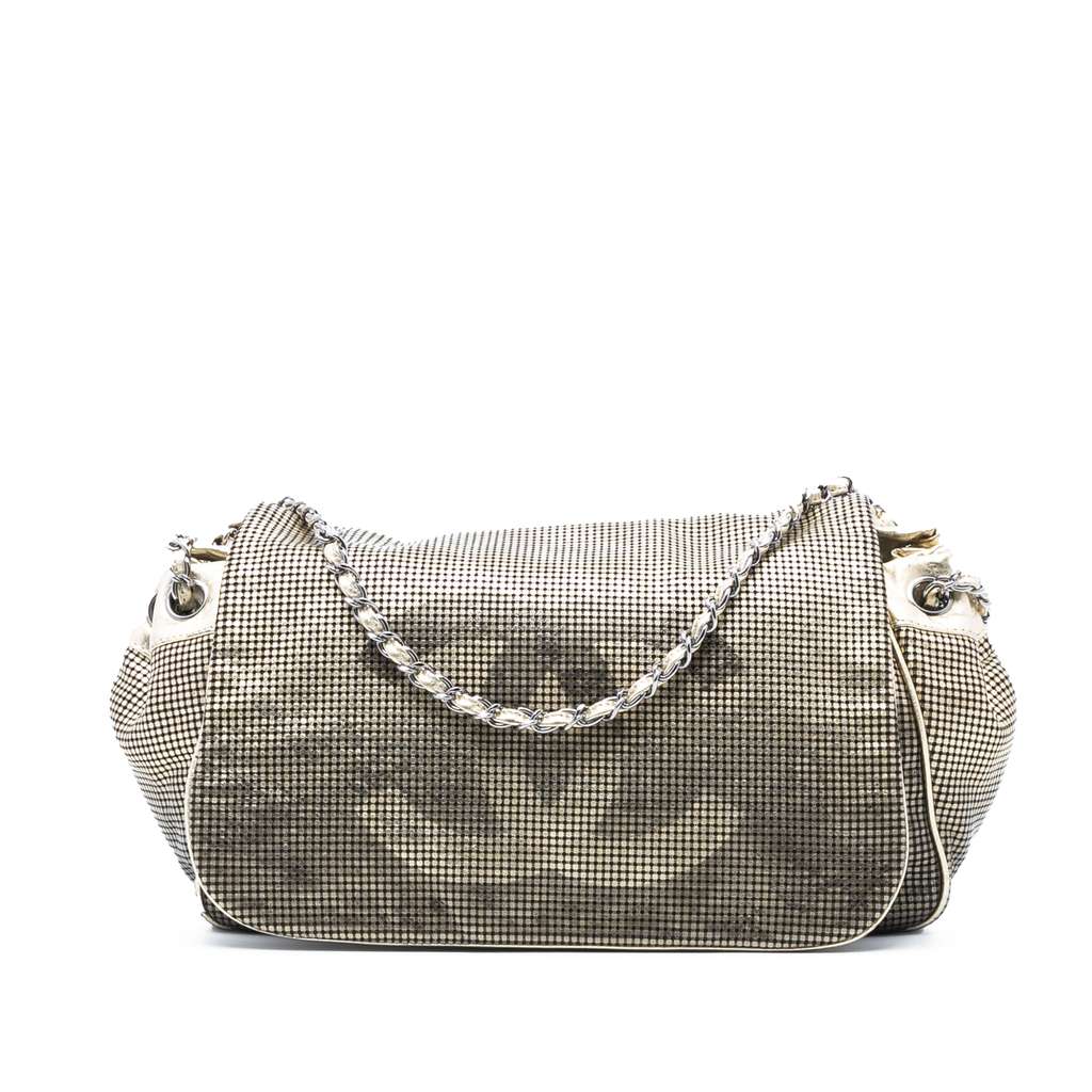 Chanel Perforated Lambskin Hollywood Accordion Flap