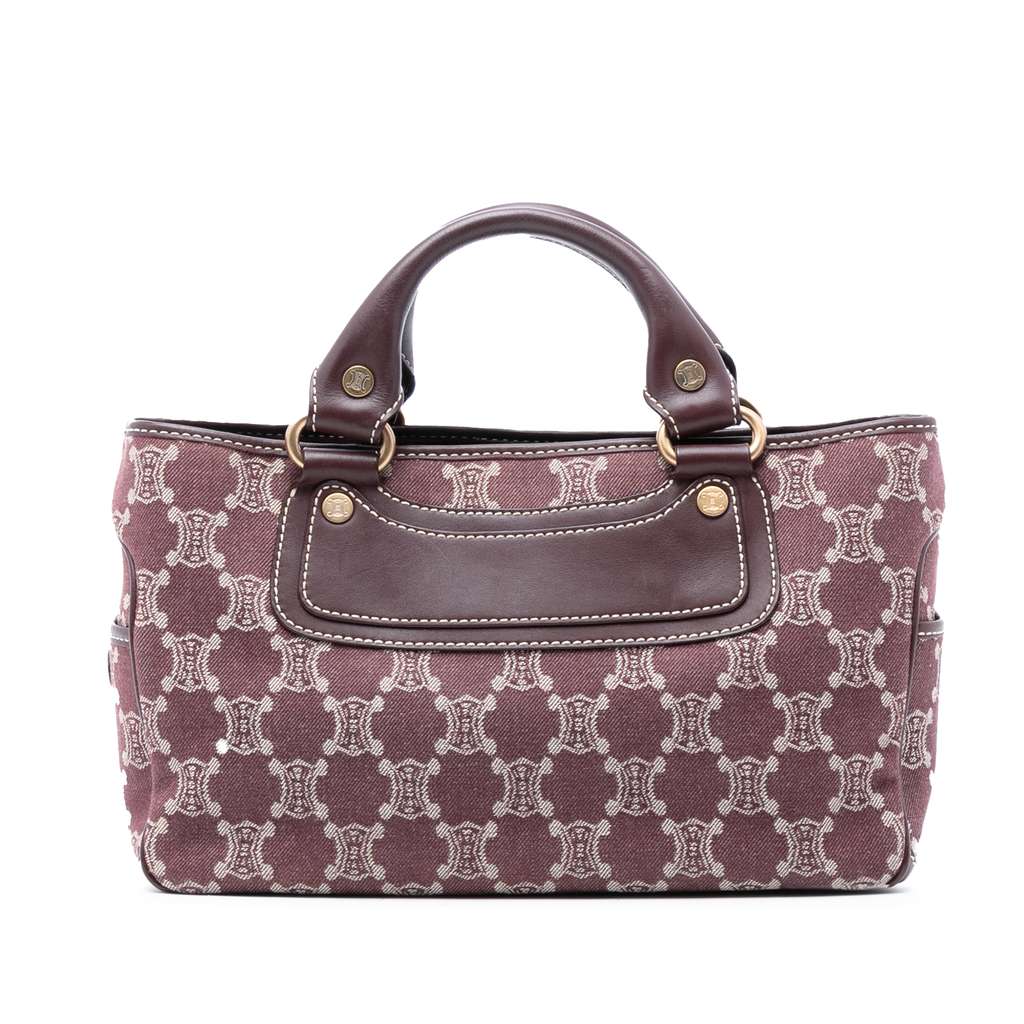 Celine Macadam Denim Boogie Handbag