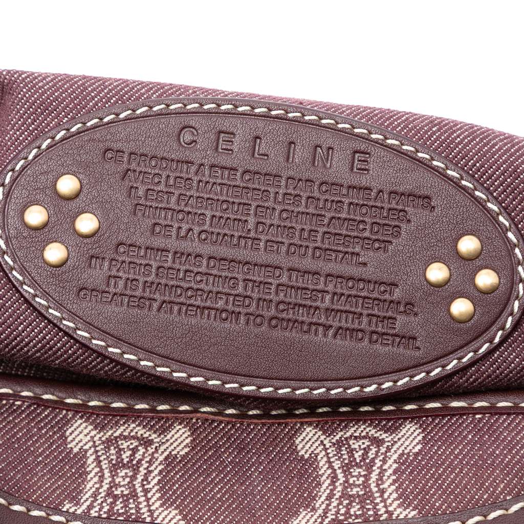 Celine Macadam Denim Boogie Handbag - 5