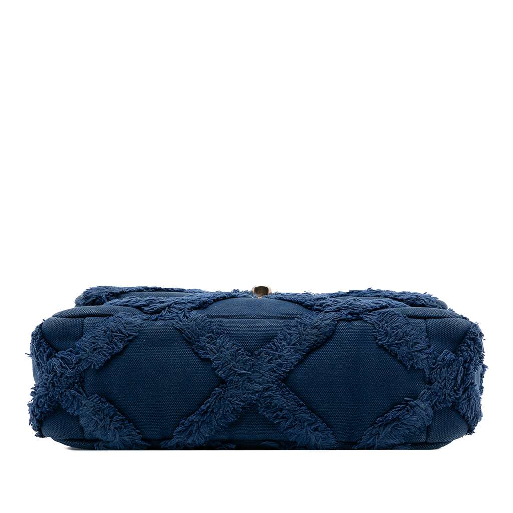 Chanel Medium Canvas and Cotton 19 Flap - 3