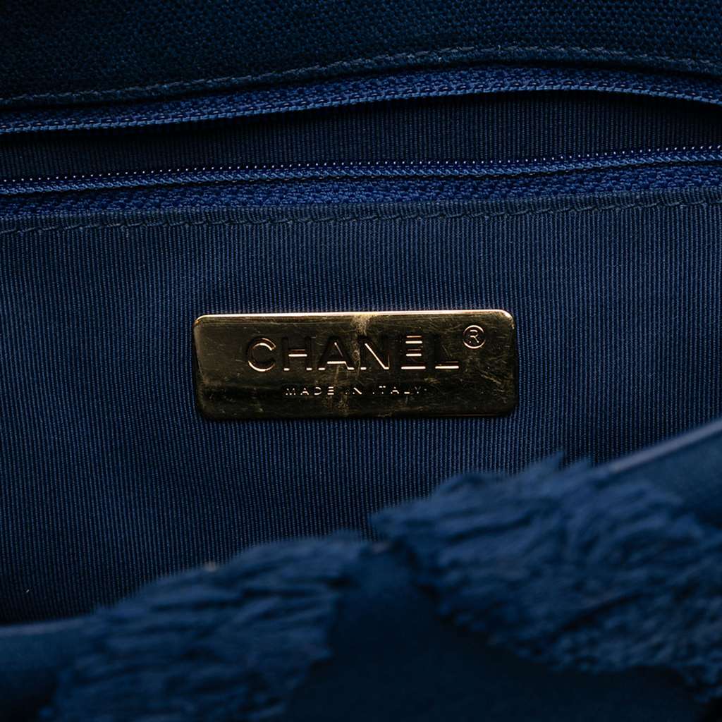 Chanel Medium Canvas and Cotton 19 Flap - 5