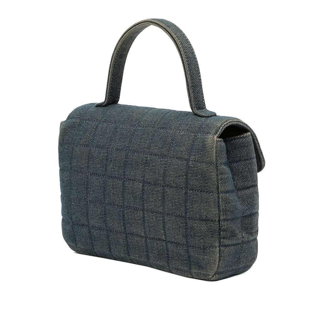 Chanel Reissue 2.55 Chocolate Bar Denim Top Handle Flap - 2