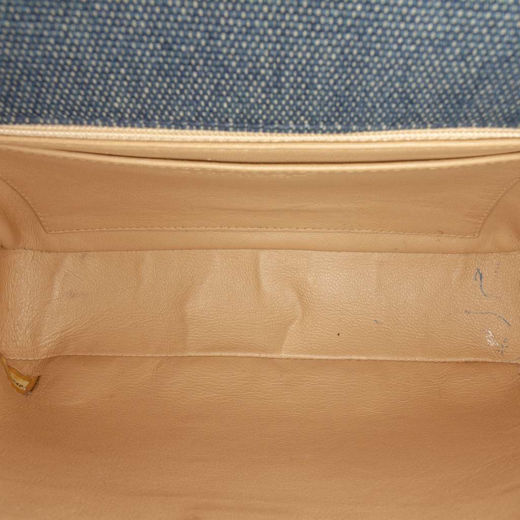 Chanel Reissue 2.55 Chocolate Bar Denim Top Handle Flap - 4