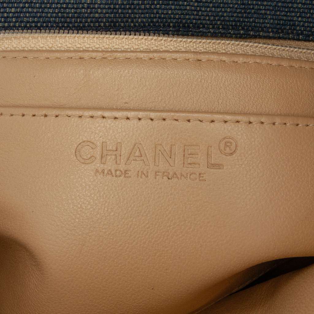 Chanel Reissue 2.55 Chocolate Bar Denim Top Handle Flap - 5