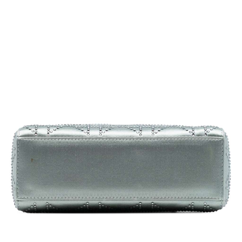 Dior Mini Satin Cannage Strass Crystal Embellished Lady Dior - 3