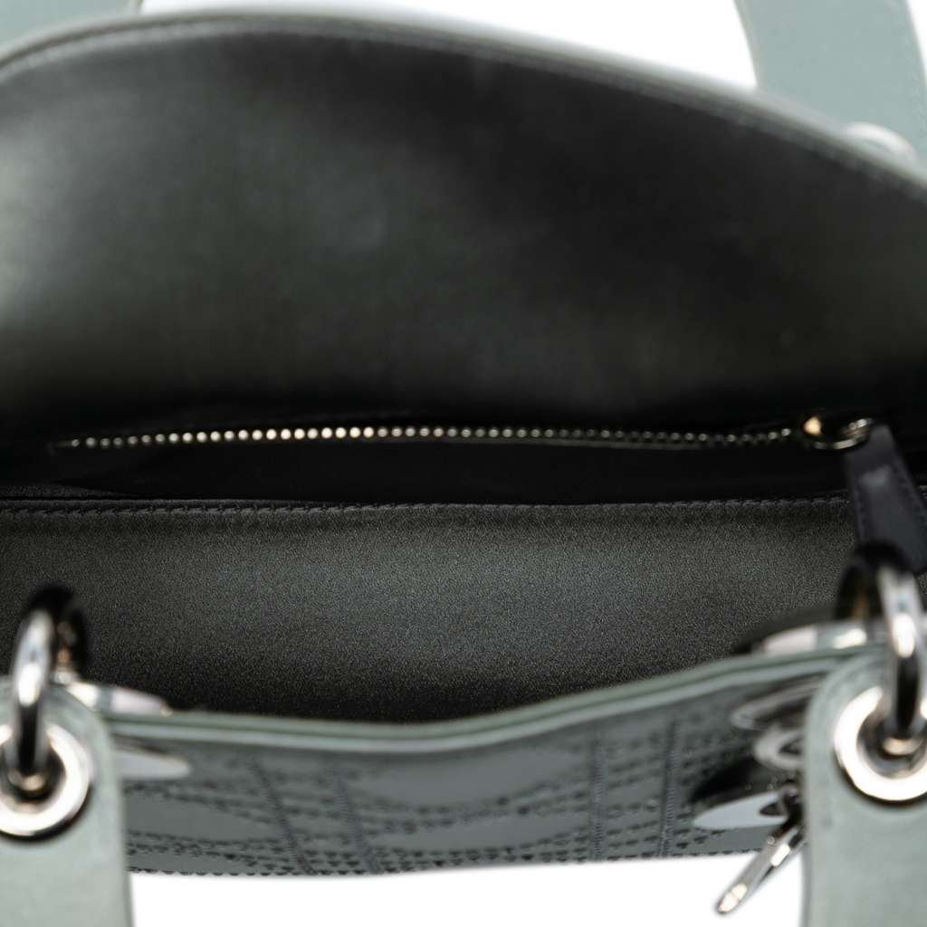 Dior Mini Satin Cannage Strass Crystal Embellished Lady Dior - 4