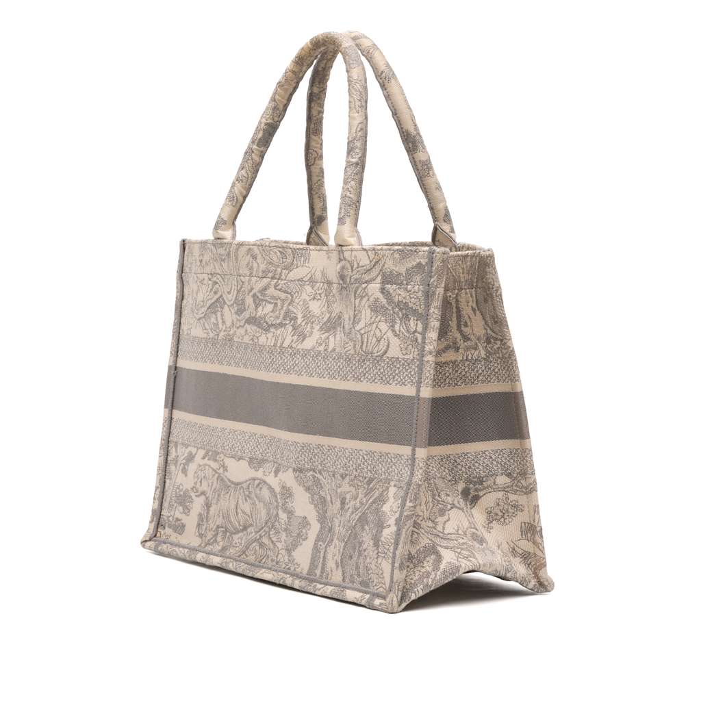 Dior Medium Toile de Jouy Reverse Embroidered Canvas Book Tote - 2