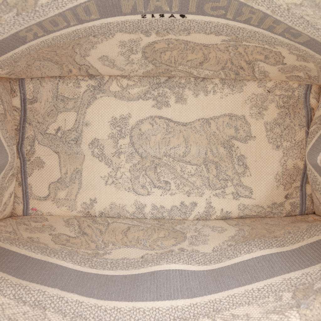 Dior Medium Toile de Jouy Reverse Embroidered Canvas Book Tote - 4