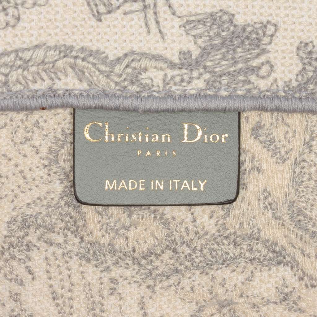 Dior Medium Toile de Jouy Reverse Embroidered Canvas Book Tote - 5
