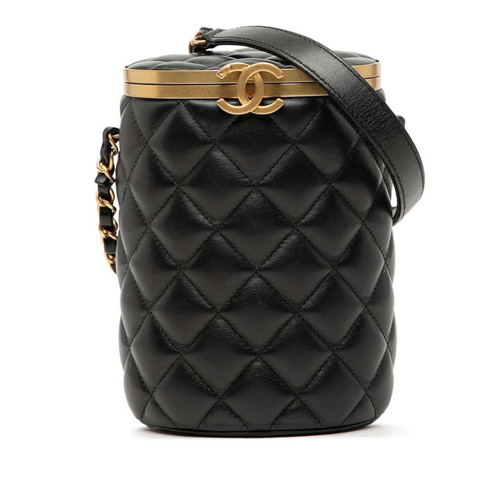 Chanel Small Quilted Lambskin Crown Box Bag