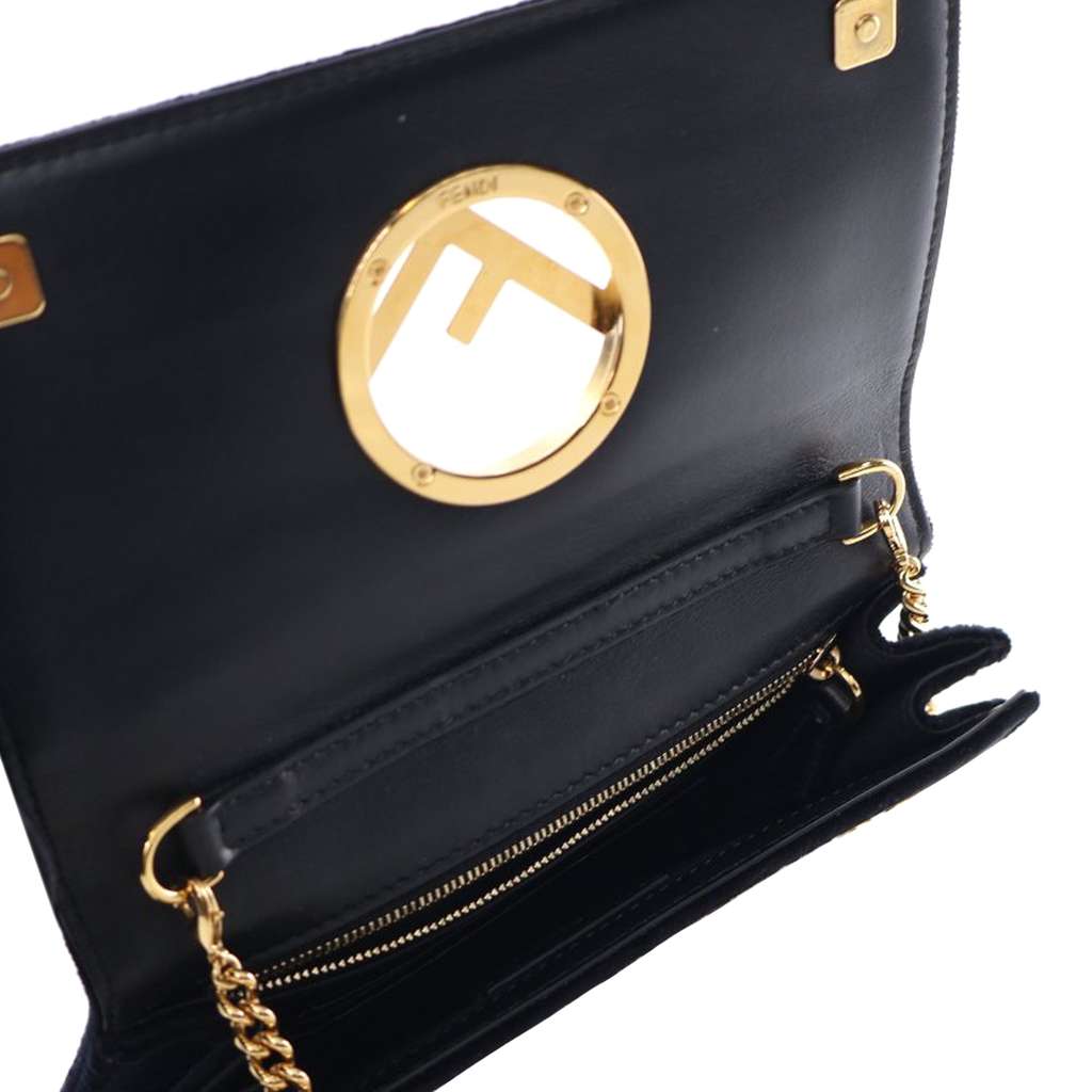 Fendi Velvet F is Fendi Kan I Wallet on Chain - 4