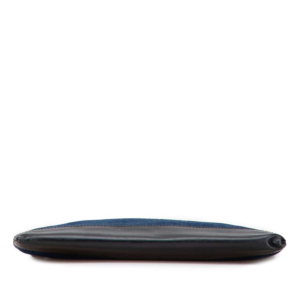 Balenciaga Denim Navy Clip M Clutch - 3