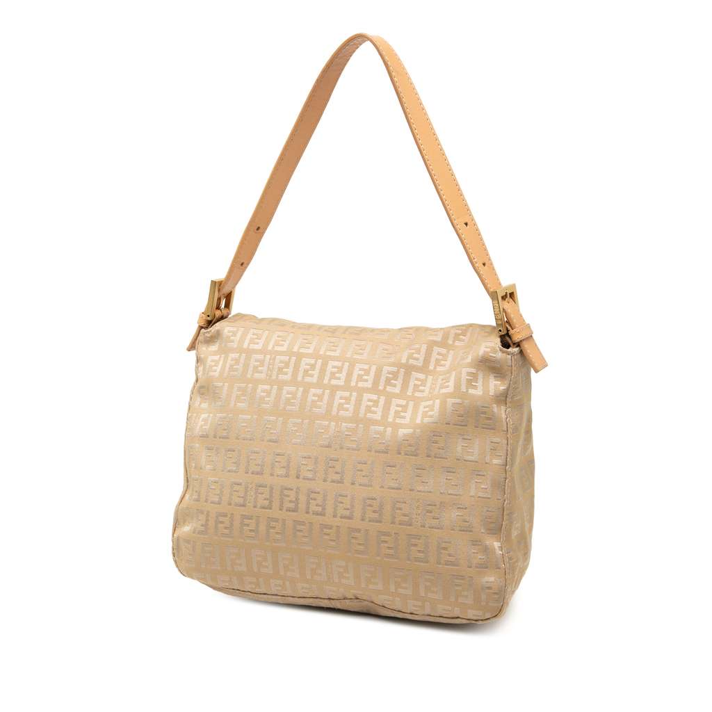 Fendi Zucchino Canvas Double Flap Mamma - 2