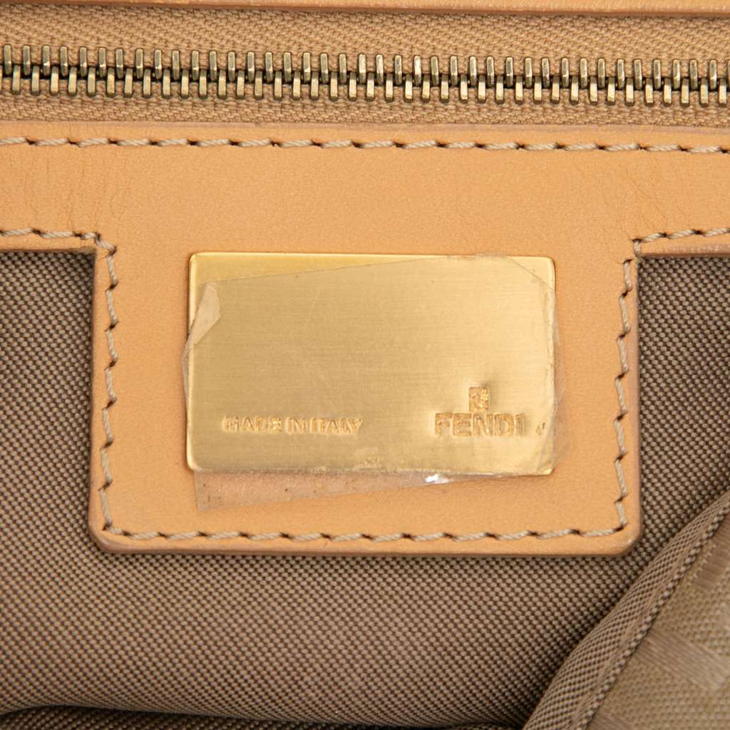 Fendi Zucchino Canvas Double Flap Mamma - 5