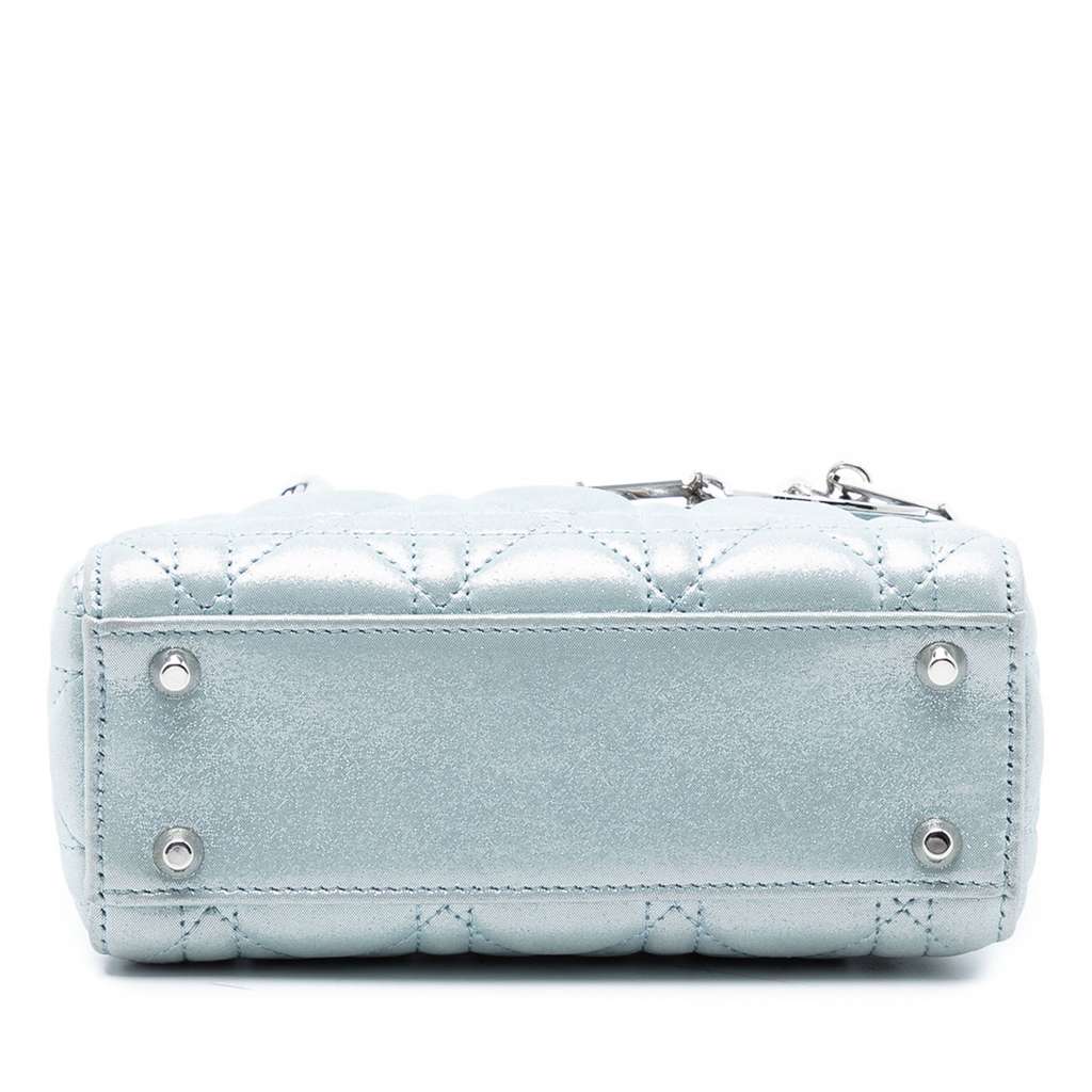 Dior Mini Iridescent Lambskin Cannage Lady Dior - 3