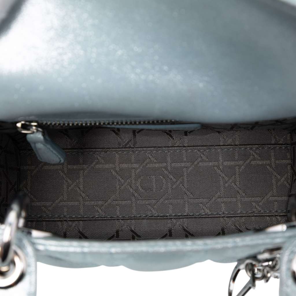 Dior Mini Iridescent Lambskin Cannage Lady Dior - 4
