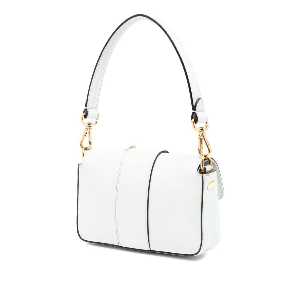 Fendi Versace Vitello Seta Fendace Mini Brooch Baguette Satchel - 2