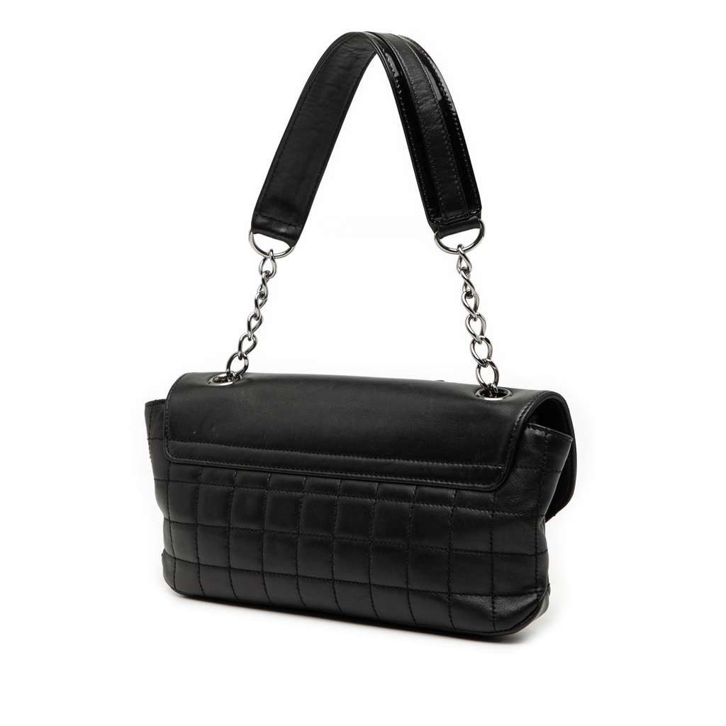 Chanel Camellia CC Choco Bar No 5 Lambskin Shoulder Bag - 2