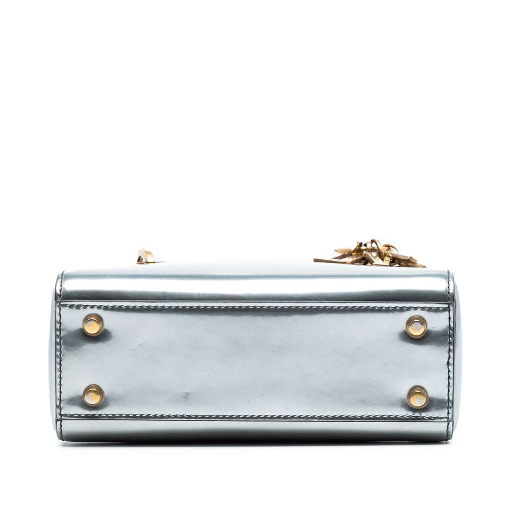 Dior Mini Metallic Patent Lady Dior - 3