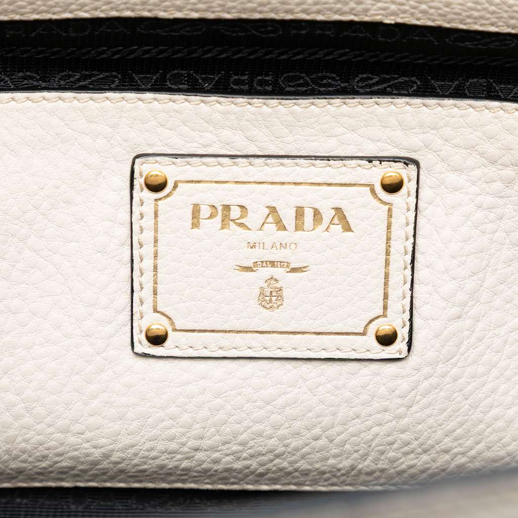 Prada Vitello Daino Sound Lock Satchel - 5