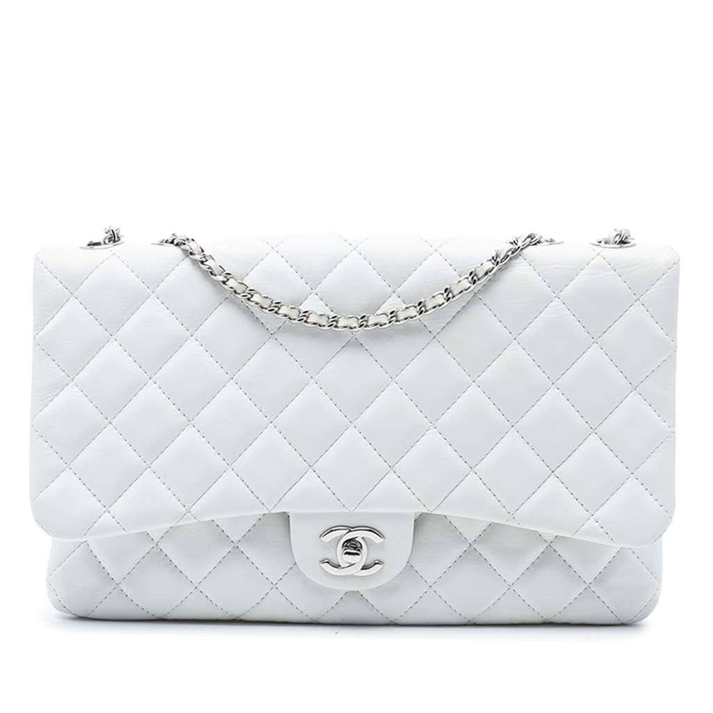 Chanel Jumbo Quilted Lambskin 3 Accordion Flap