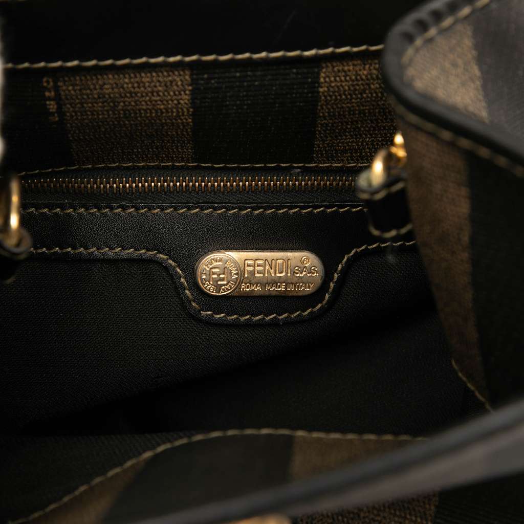 Fendi Pequin Coated Canvas Sling Bag - 5