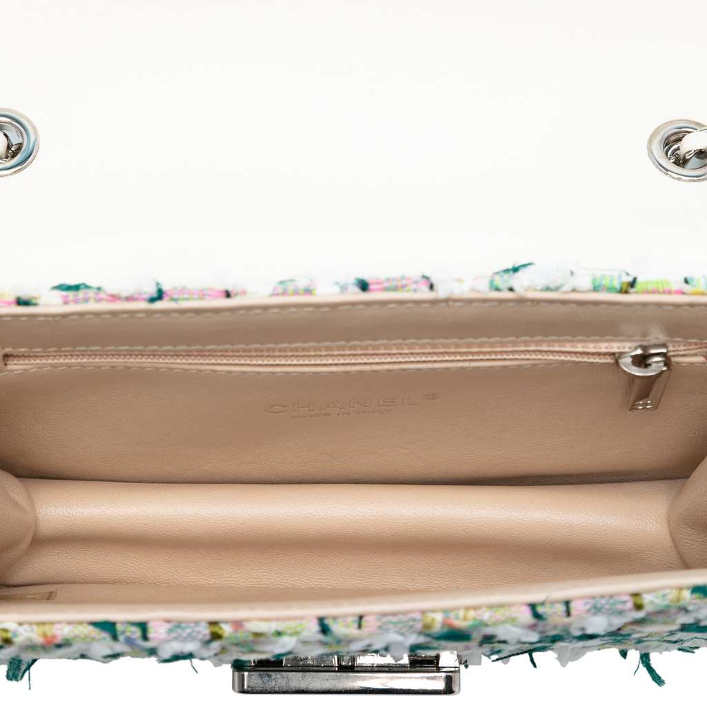 Chanel Mini Quilted Tweed Beauty Lock Flap - 4