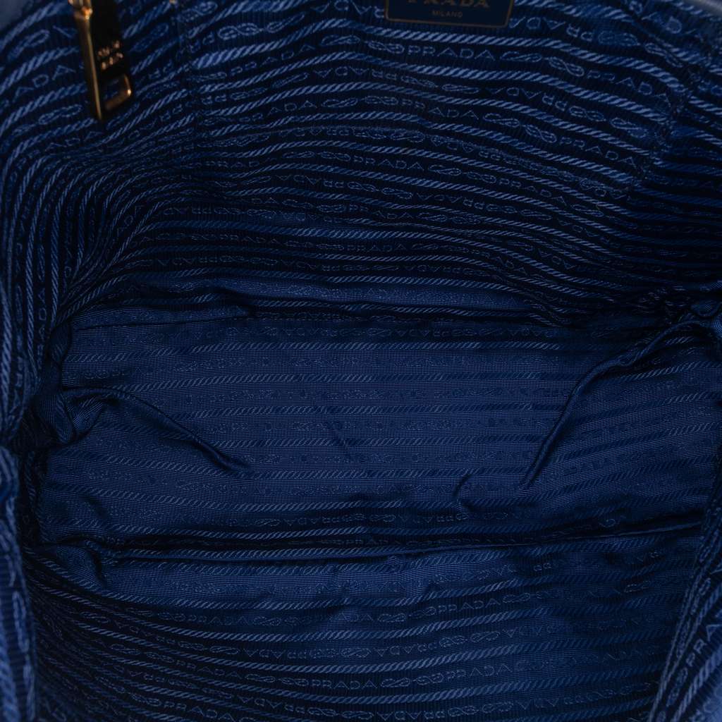Prada Saffiano Trimmed Tessuto Tote - 4