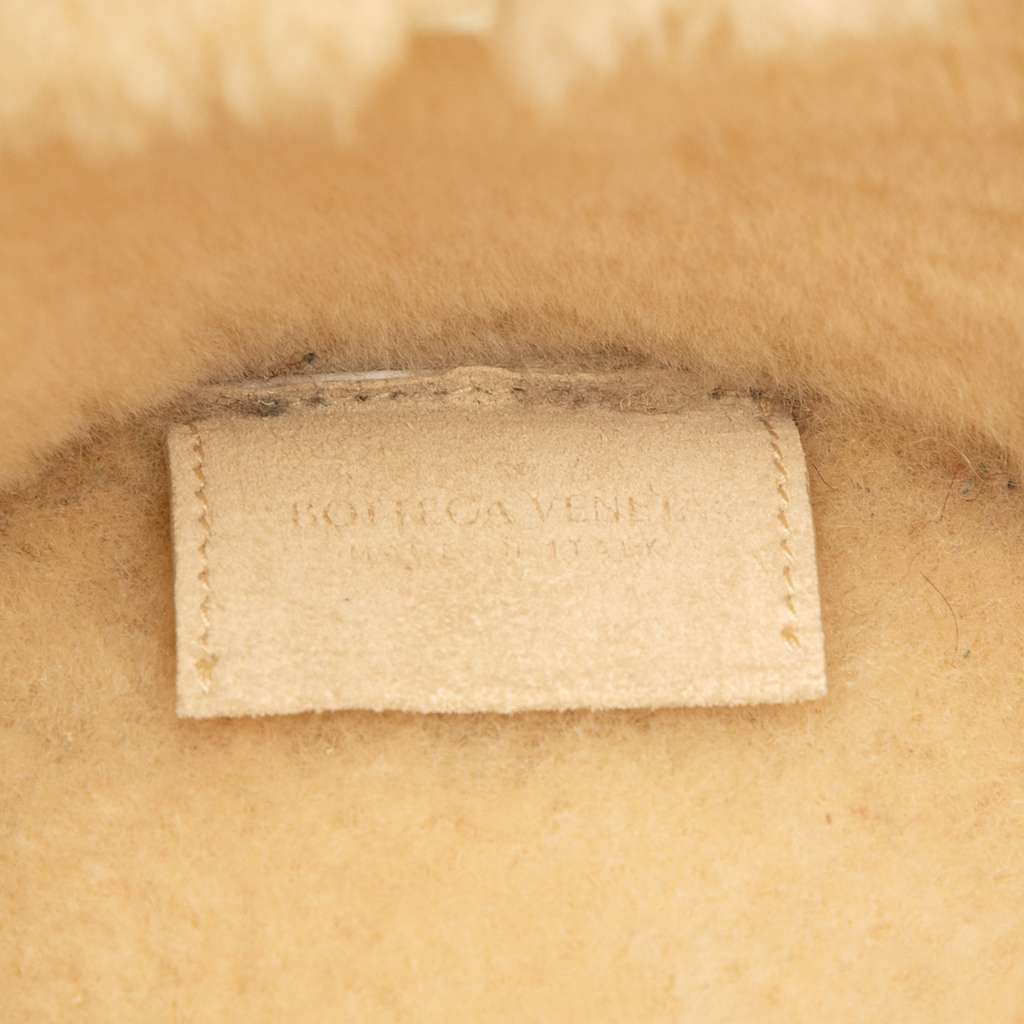 Bottega Veneta Small Suede and Shearling Maxi Intrecciato Arco Tote - 5