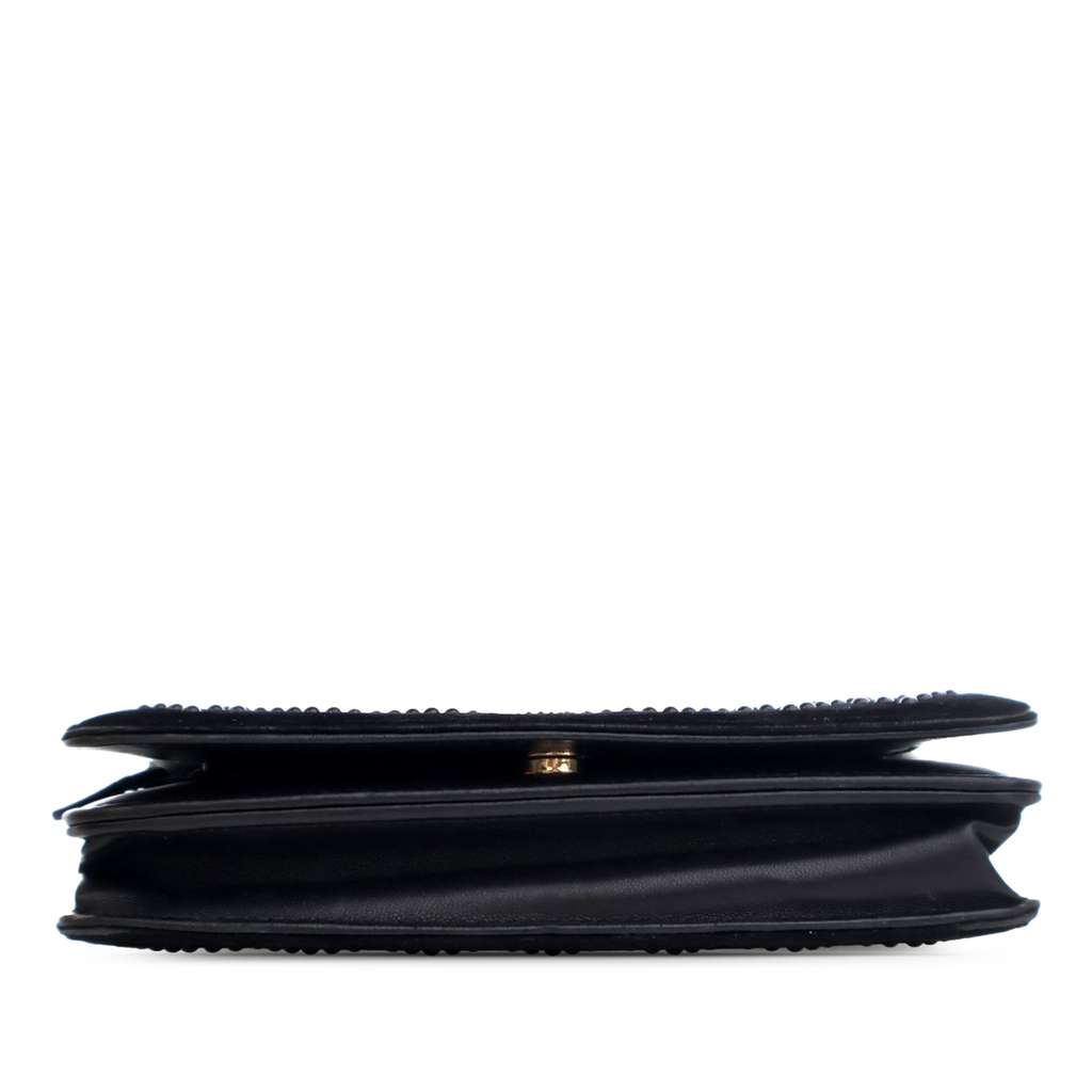 Chanel CC Velvet Studded Wallet On Chain - 3