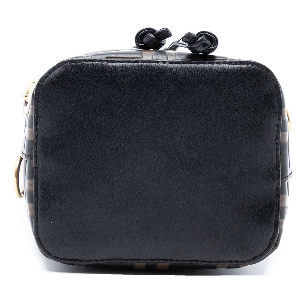 Fendi Mini Zucca Embossed Leather Mon Tresor Bucket Bag - 3