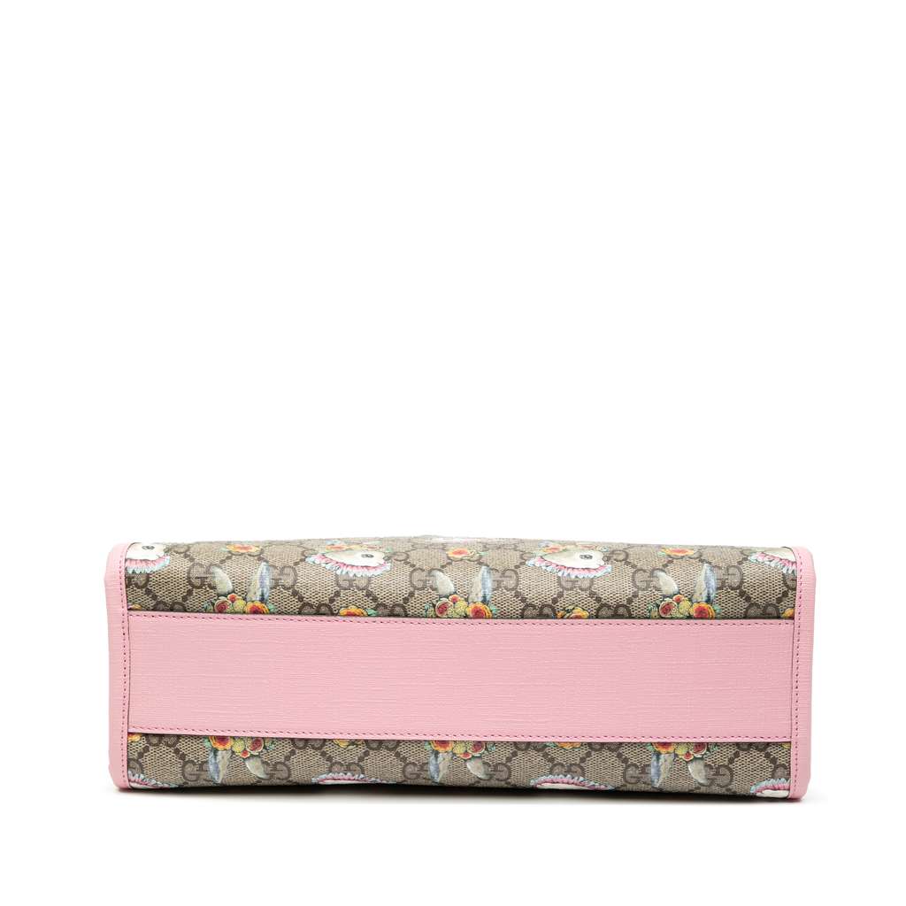 Gucci Yuko Higuchi GG Supreme Floral Rabbit Satchel - 3