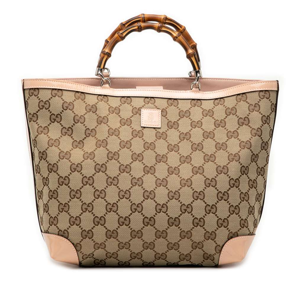 Gucci GG Canvas Bamboo Childrens Tote