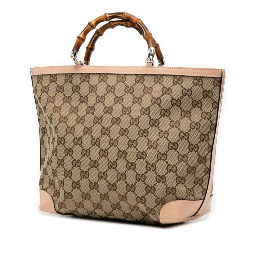 Gucci GG Canvas Bamboo Childrens Tote - 2