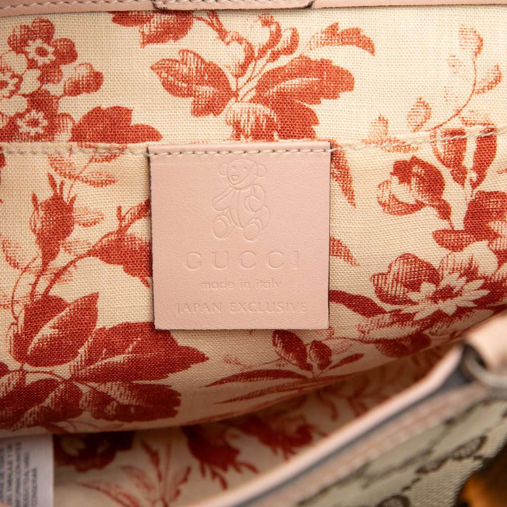 Gucci GG Canvas Bamboo Childrens Tote - 5