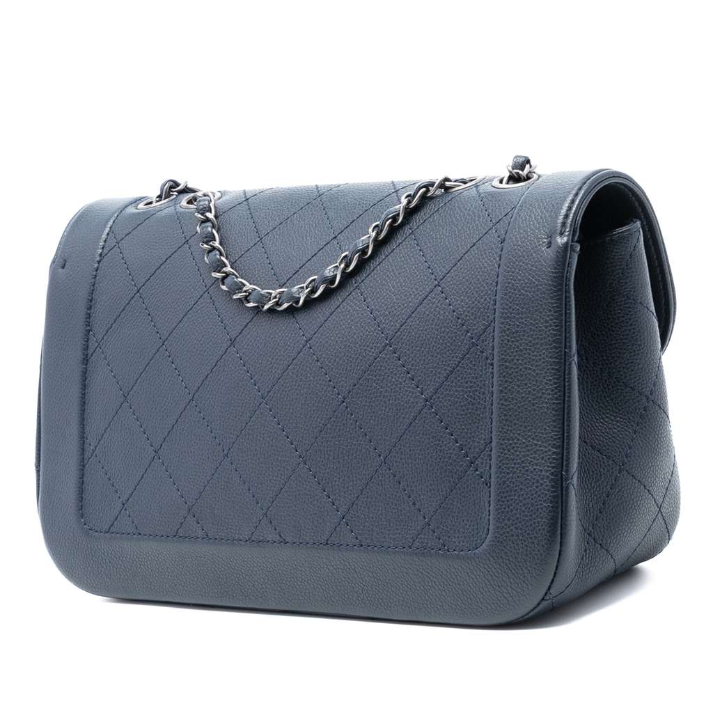 Chanel CC Diamond Stitch Caviar Flap - 2
