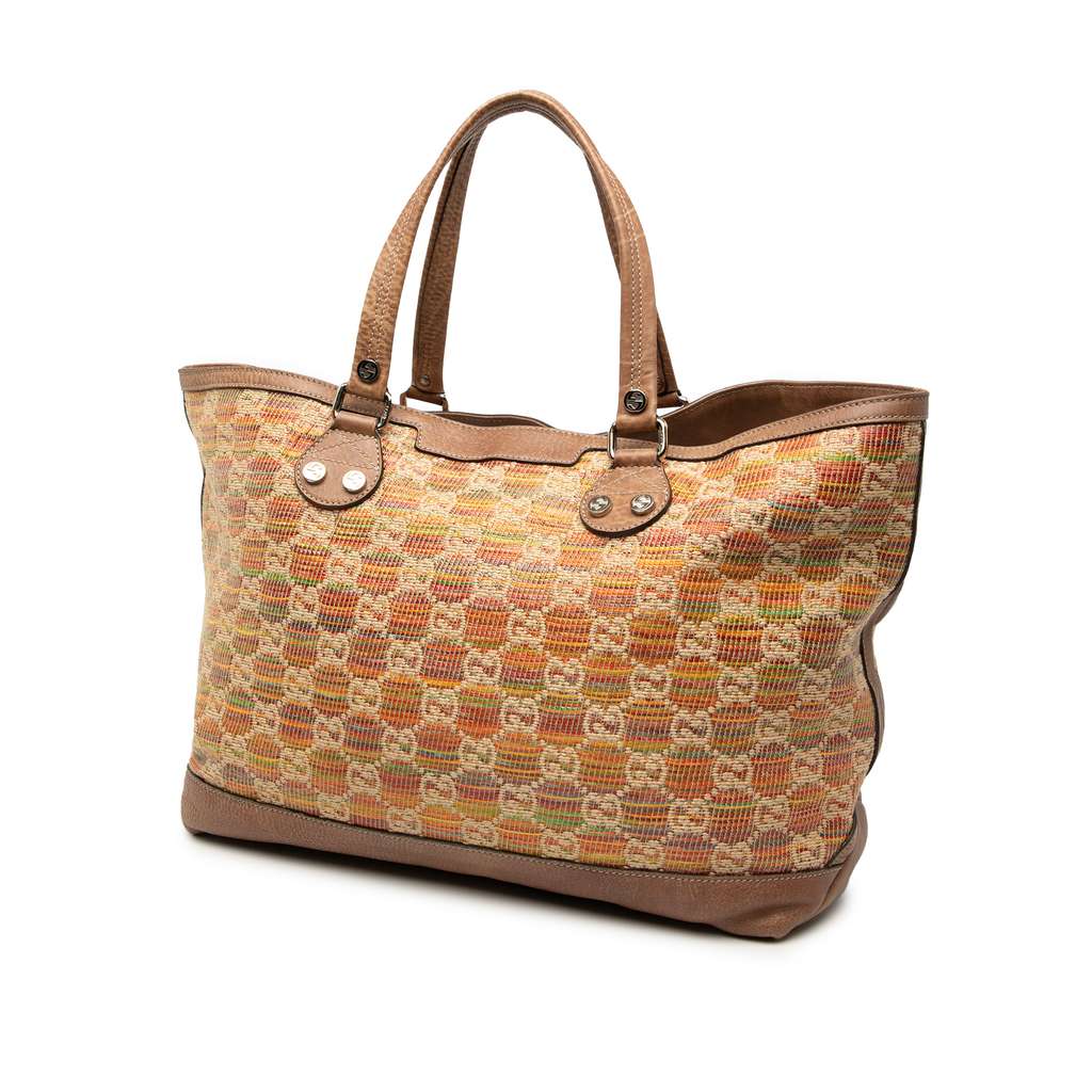 Gucci GG Straw Libeccio Sunset Tote - 2