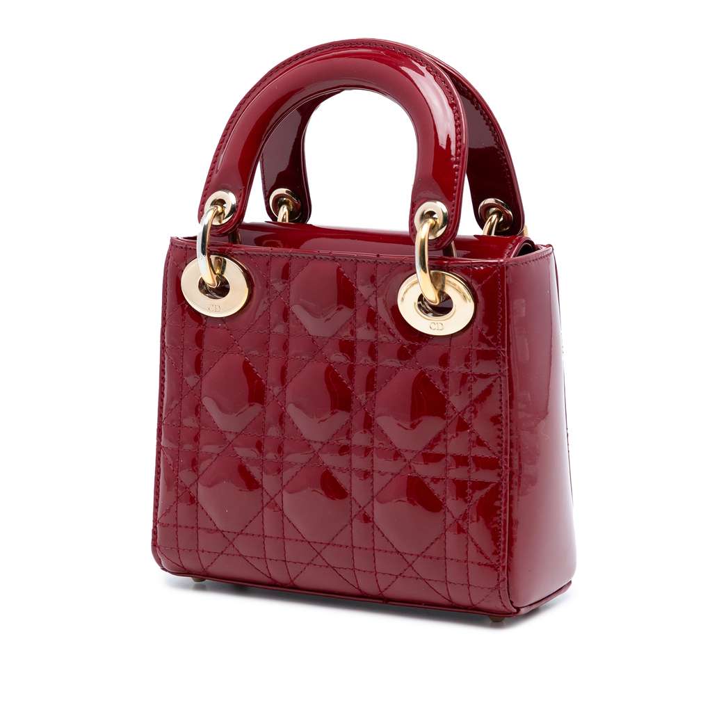 Dior Mini Patent Cannage Lady Dior - 2
