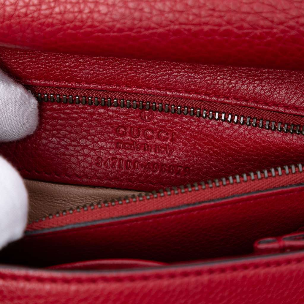 Gucci Small Leather Bamboo Nouveau Fringe Crossbody - 5