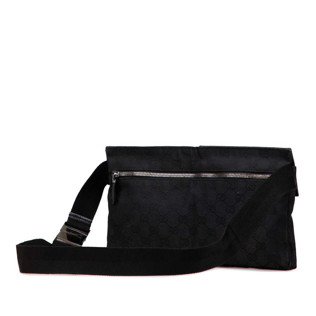 Gucci GG Canvas Double Pocket Belt Bag - 2